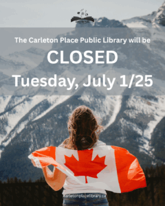 Canada Day closure poster