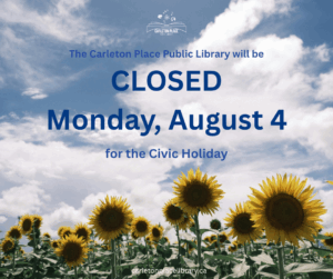 Poster for the Civic Holiday weekend