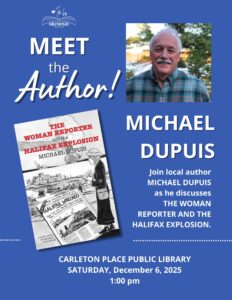 Halifax Explosion author talk poster